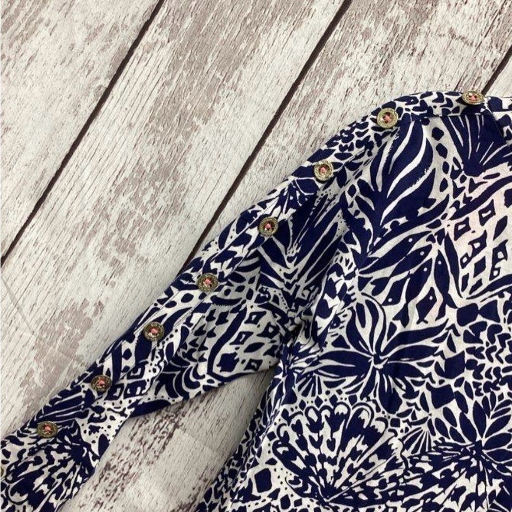 NWT Lilly Pulitzer Vivvy Dress, By Land or By Sea High Tide Navy - Picture 3 of 5